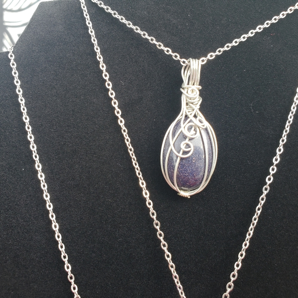 Blue Sunstone Pendant